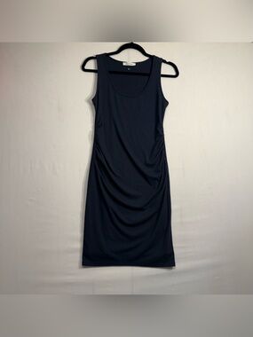 NWOT Rhea & Thea sleeveless ribbed maternity bodycon dress Black size Small